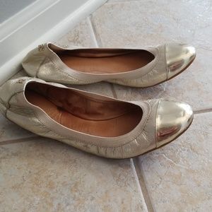 Coach elastic flats